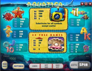 Aquatica играть бесплатно